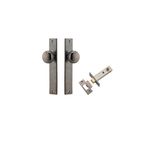 13822KPASS60 - Cambridge Knob - Rectangular Backplate Passage Kit - Distressed Nickel - Passage