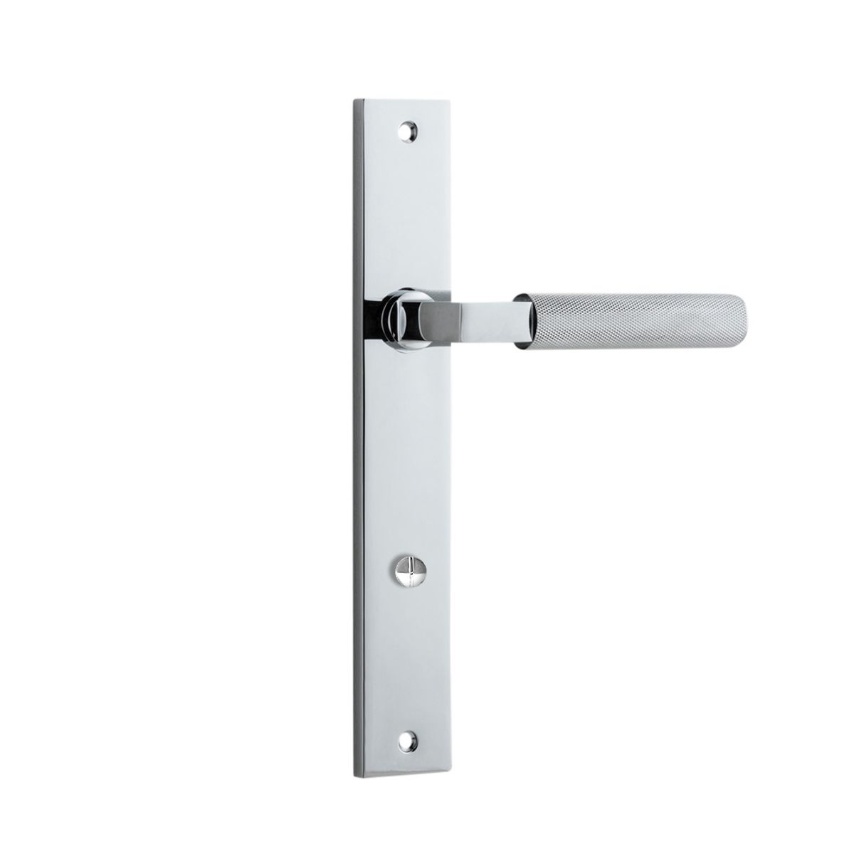 11752P85 - Brunswick Lever - Rectangular Backplate - Polished Chrome - Privacy