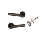 24002KPASS60 - Puerto Lever - Round Rose Passage Kit - Signature Brass - Passage