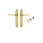 16364KPASS60 - Osaka Lever - Oval Backplate Passage Kit - Brushed Gold PVD - Passage