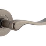 20797KIBPRIV60 - Stirling Lever - Round Rose (Inbuilt Privacy) - Distressed Nickel - Privacy