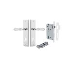 11736KENTR60KT - Sarlat Lever - Stepped Backplate Entrance Kit with High Security Lock - Polished Chrome - Entrance