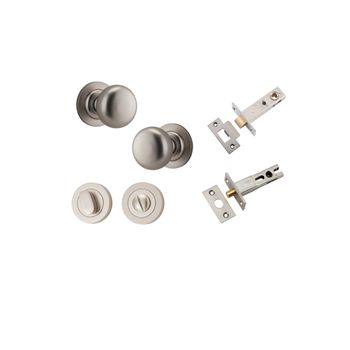 Cambridge Knob - Round Rose Privacy Kit with Separate Privacy Turn