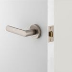 20779 - Osaka Lever - Round Rose - Satin Nickel - Passage