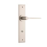 14758P85 - Como Lever - Chamfered Backplate - Satin Nickel - Privacy