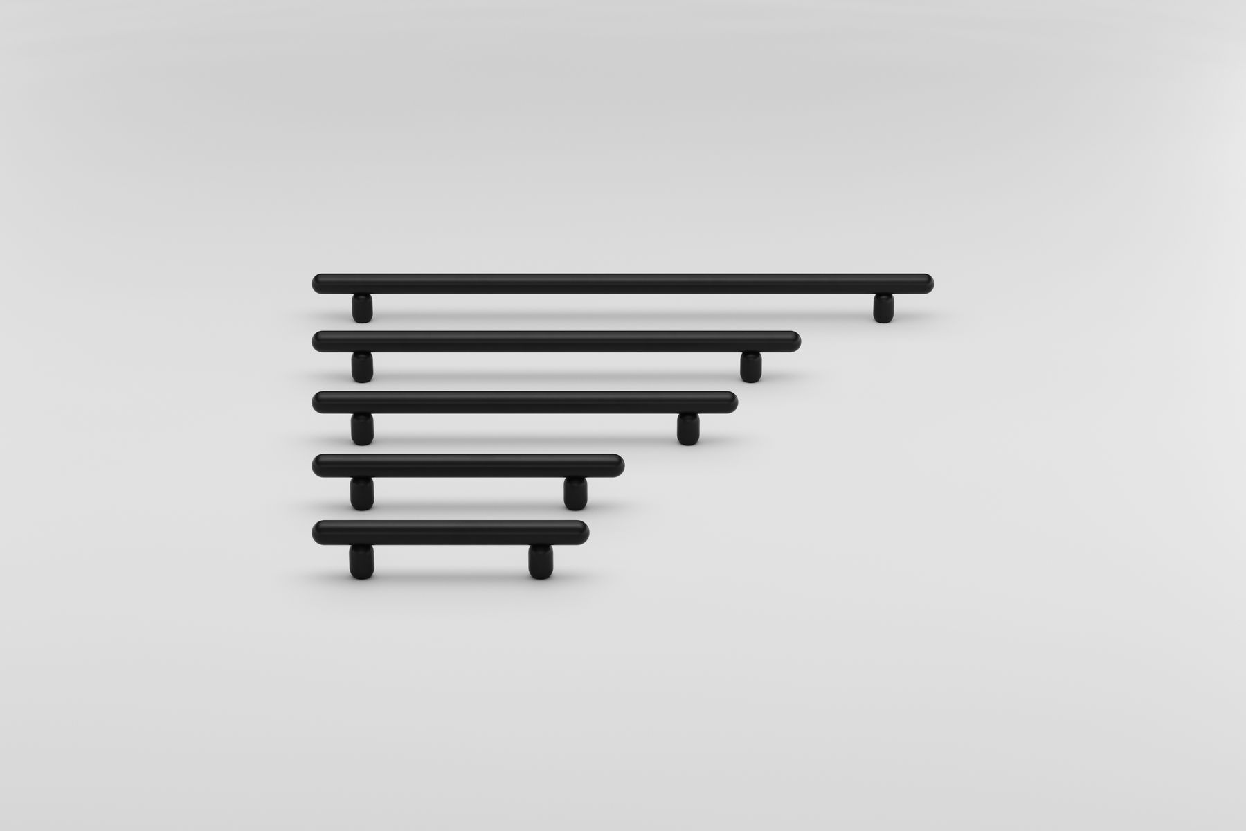 24043 - Puerto Cabinet Pull - CTC 160mm - Matt Black