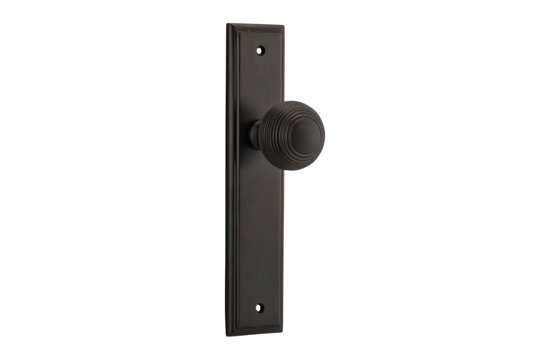 10842 - Guildford Knob - Stepped Backplate - Signature Brass - Passage