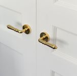 9200 - Sarlat Lever - Round Rose - Polished Brass - Passage