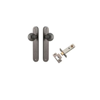 Guildford Knob - Oval Backplate Passage Kit