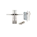 14708KENTR60KT - Annecy Lever - Rectangular Backplate Entrance Kit with High Security Lock - Satin Nickel - Entrance