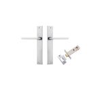 12202KPASS60 - Baltimore Lever - Rectangular Backplate Passage Kit - Brushed Chrome - Passage