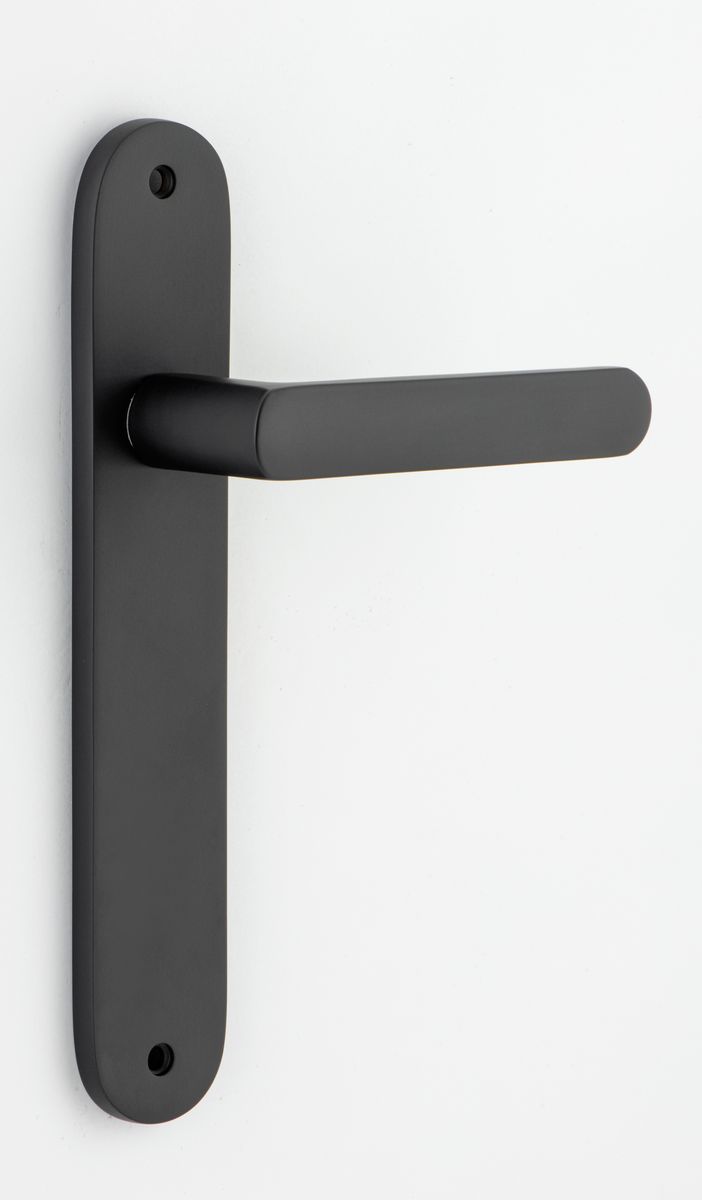 12864 - Osaka Lever - Oval Backplate - Matt Black - Passage