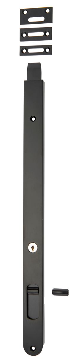 20333 - Locking Flush Bolt - 400mm - Matt Black