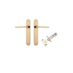 10226KPASS60 - Baltimore Lever - Oval Backplate Passage Kit - Polished Brass - Passage