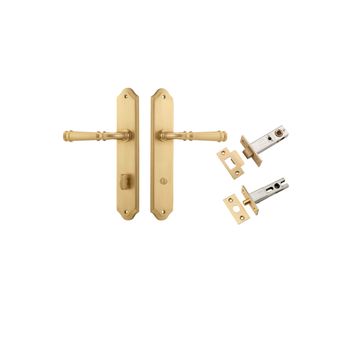 Verona Lever - Shouldered Backplate Privacy Kit with Privacy Turn