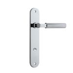 11768P85 - Brunswick Lever - Oval Backplate - Polished Chrome - Privacy