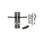 10872KENTR60KT - Copenhagen Lever - Rectangular Backplate Entrance Kit with High Security Lock - Signature Brass - Entrance