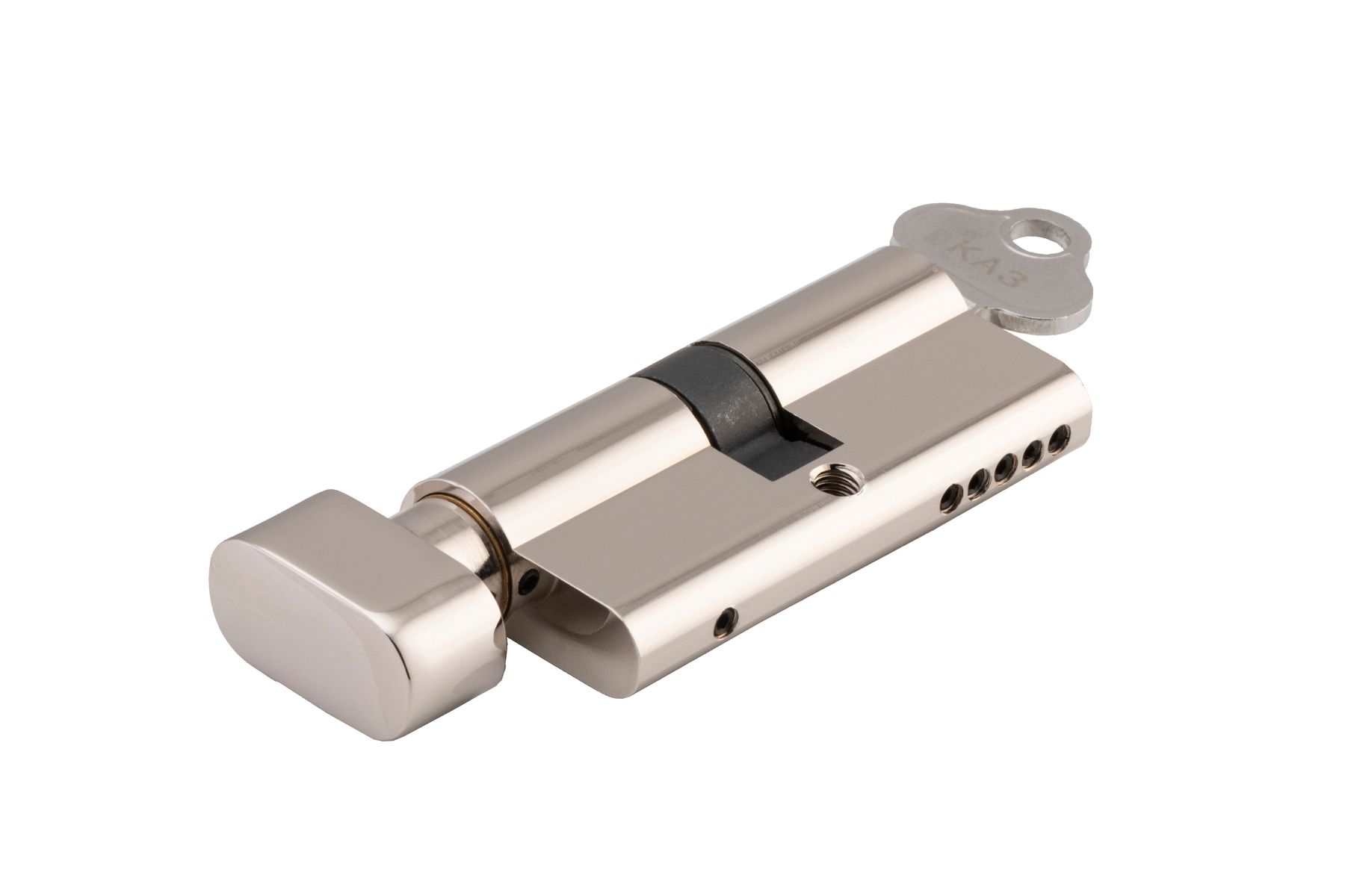 21618 - Euro Cylinder Key/Thumb 5 Pin - Polished Nickel - Entrance