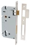 6099 - 85mm Euro Mortice Locks - 60mm Backset - Satin Nickel