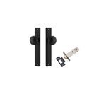 12820KPASS60 - Paddington Knob - Rectangular Backplate Passage Kit - Matt Black - Passage