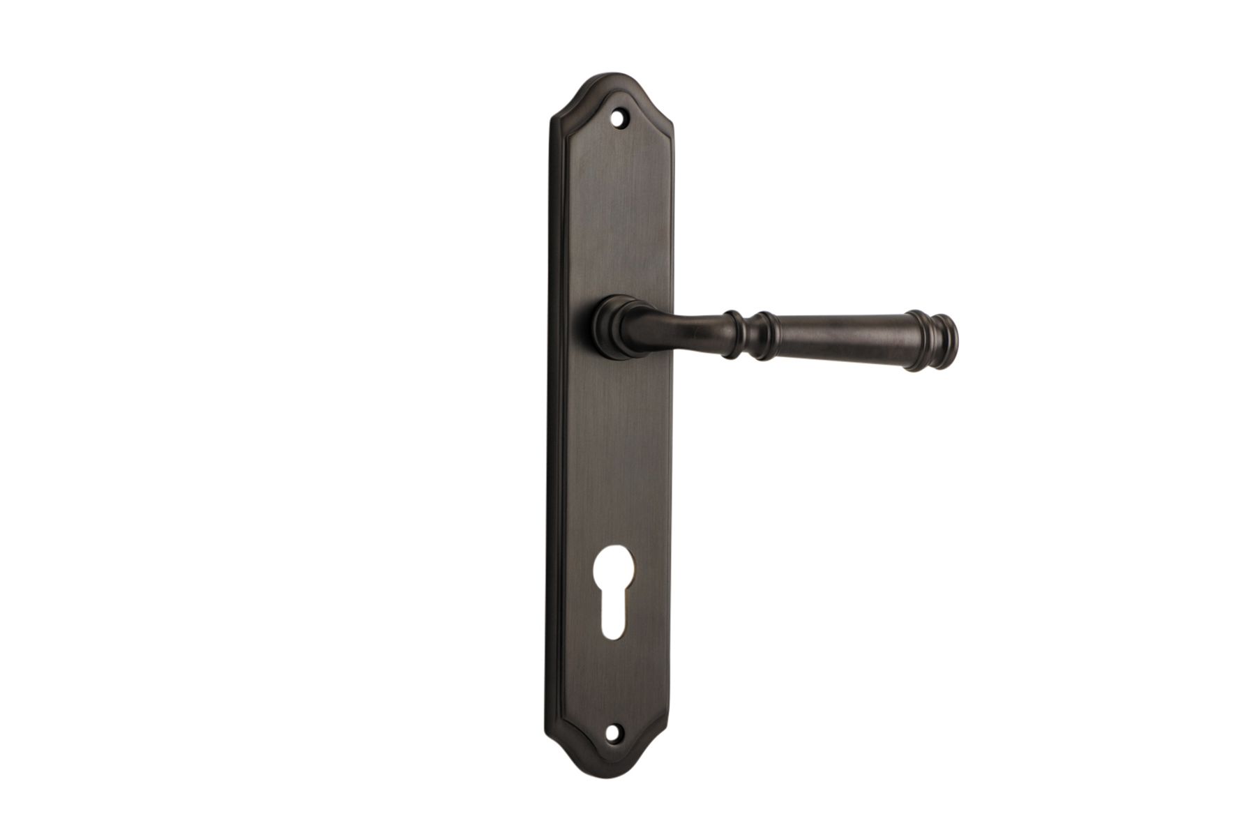 10718E85 - Verona Lever - Shouldered Backplate - Signature Brass - Entrance