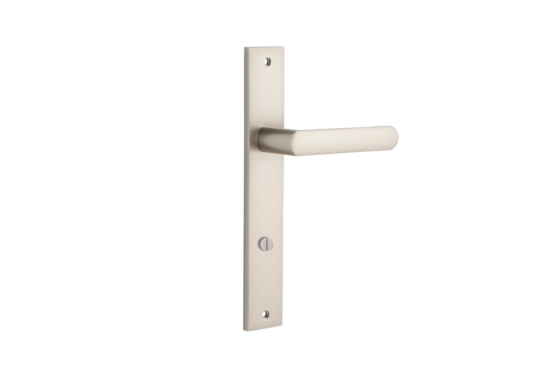 14860P85 - Osaka Lever - Rectangular Backplate - Satin Nickel - Privacy