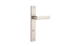14860P85 - Osaka Lever - Rectangular Backplate - Satin Nickel - Privacy
