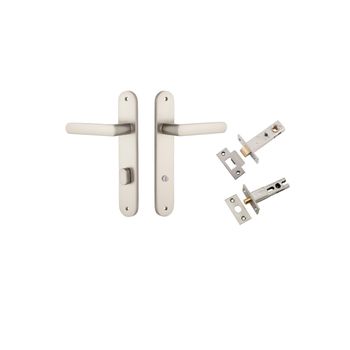 Osaka Lever - Oval Backplate Privacy Kit with Privacy Turn