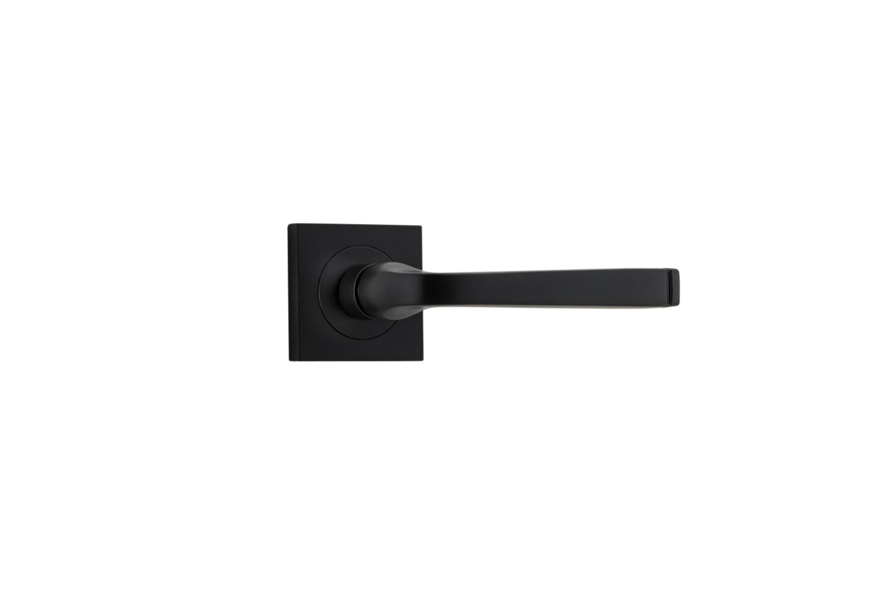 0393 - Annecy Lever - Square Rose - Matt Black - Passage