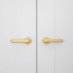 20776 - Osaka Lever - Round Rose - Brushed Brass - Passage