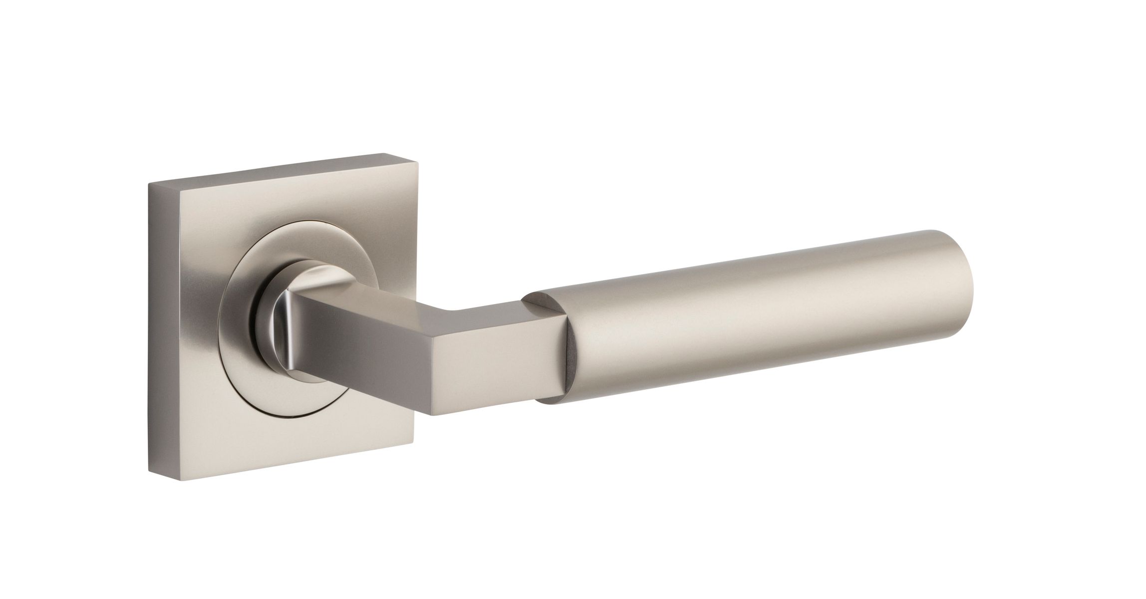 0419 - Berlin Lever - Square Rose - Satin Nickel - Passage