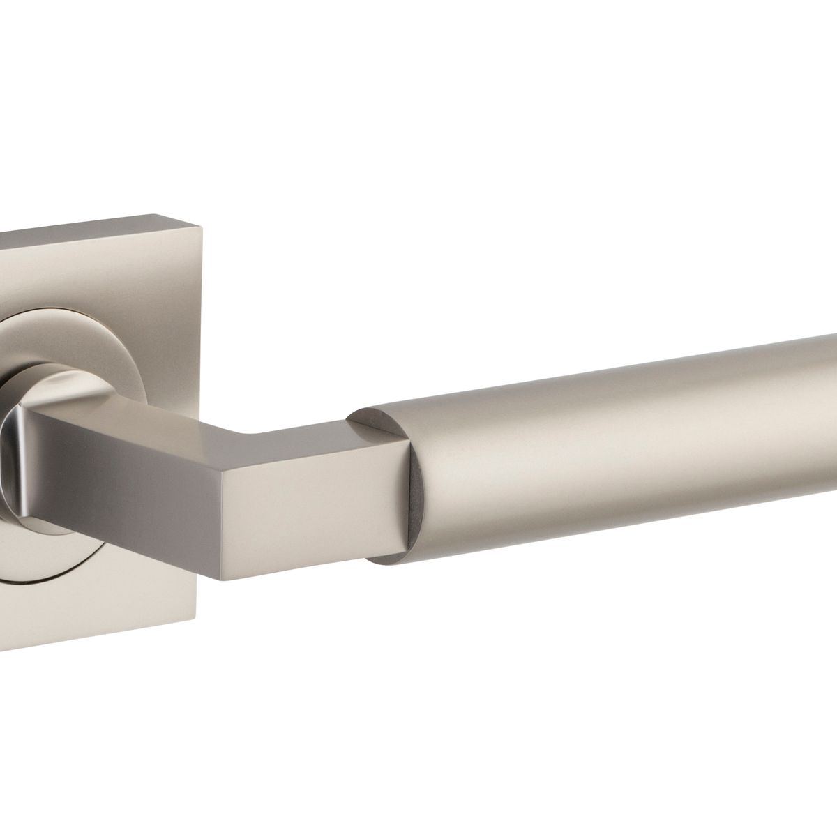 0419 - Berlin Lever - Square Rose - Satin Nickel - Passage