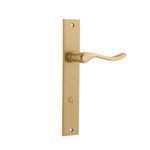 15420P85 - Stirling Lever - Rectangular Backplate - Brushed Brass - Privacy