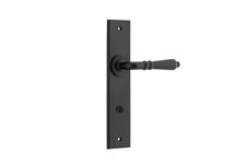12780P85 - Sarlat Lever - Chamfered Backplate - Matt Black - Privacy