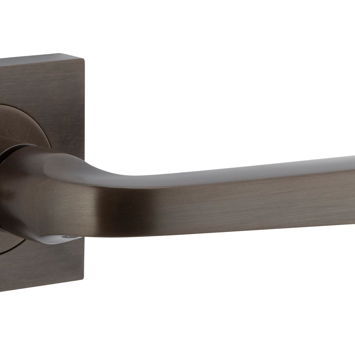 0391KIBPRIV60 - Annecy Lever - Square Rose (Inbuilt Privacy) - Signature Brass - Privacy