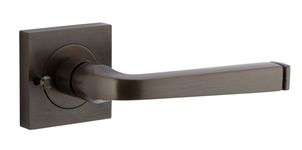 0391KIBPRIV60 - Annecy Lever - Square Rose (Inbuilt Privacy) - Signature Brass - Privacy