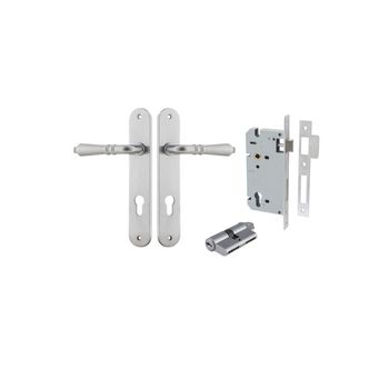 Sarlat Lever - Oval Backplate Entrance Kit with High Security Lock