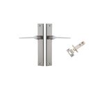 14754KPASS60 - Como Lever - Rectangular Backplate Passage Kit - Satin Nickel - Passage