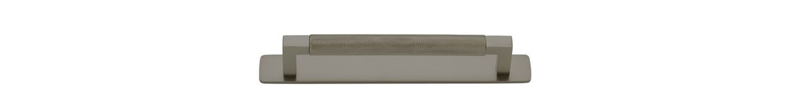 16960B - Brunswick Cabinet Pull with Backplate  - CTC160mm - Graphite PVD
