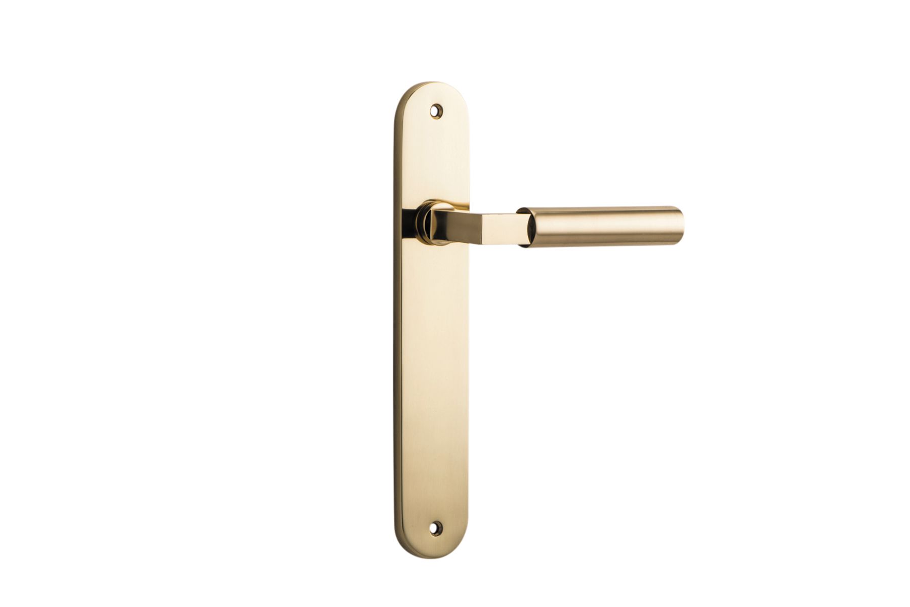 10266 - Berlin Lever - Oval Backplate - Polished Brass - Passage