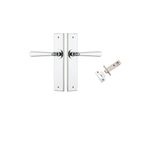11880KPASS60 - Copenhagen Lever - Chamfered Backplate Passage Kit - Polished Chrome - Passage