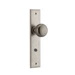 13946P85 - Cambridge Knob - Chamfered Backplate - Distressed Nickel - Privacy