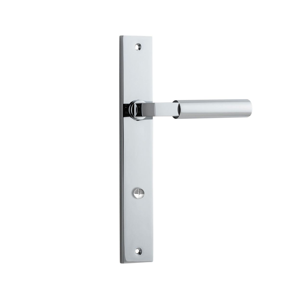 11750 - Berlin Lever - Rectangular Backplate - Polished Chrome - Passage