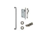 16955KENTR60KT - Brunswick Pull Handle - 450mm Entrance Kit with Separate High Security Lock - Graphite PVD - Entrance