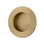 21796 - Round Flush Pull - Brushed Gold PVD - Passage
