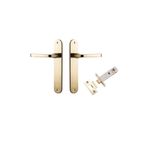 10232KPASS60 - Annecy Lever - Oval Backplate Passage Kit - Polished Brass - Passage