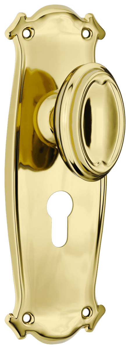 Bungalow Door Knob - Long Backplate