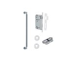 9444KENTR60KK - Berlin Pull Handle - 450mm Entrance Kit with Separate High Security Lock - Polished Chrome - Entrance