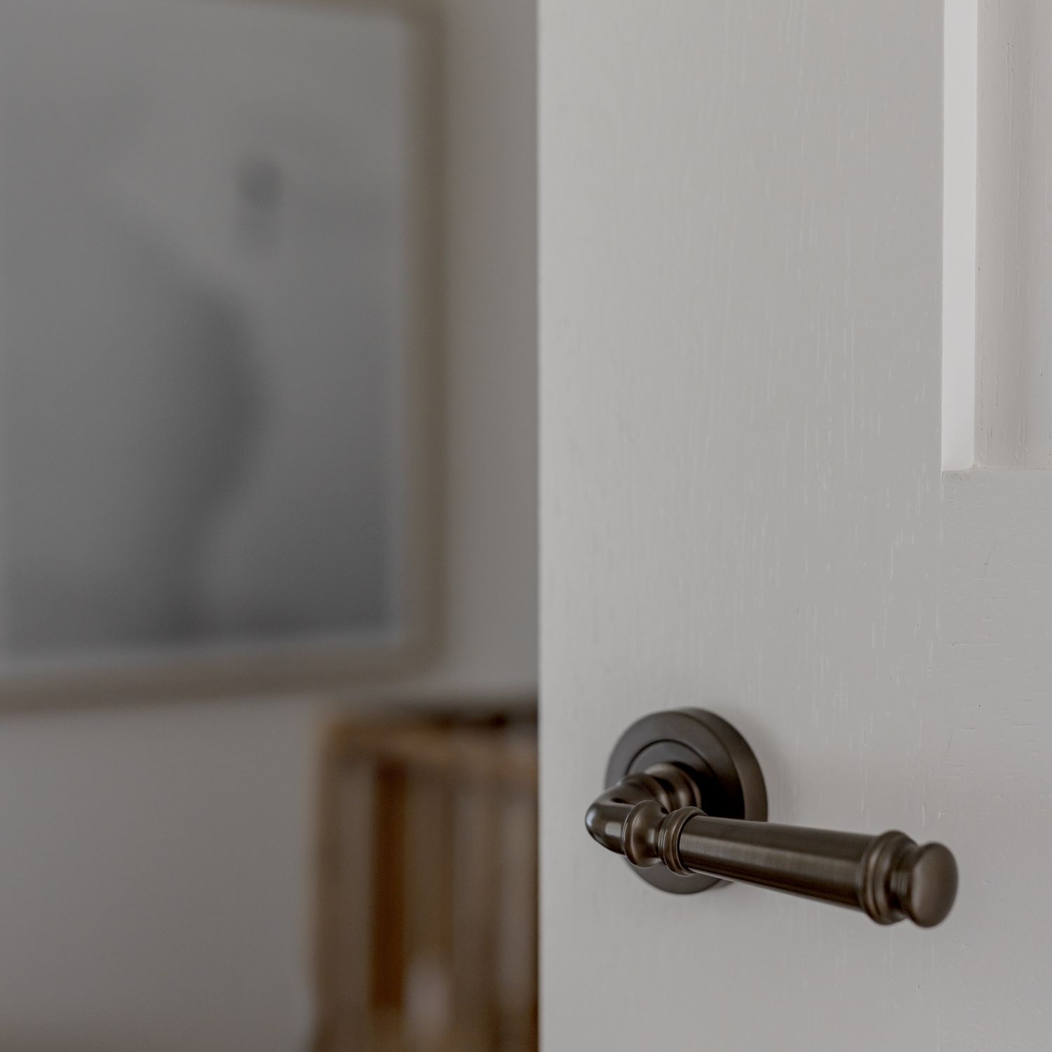 0310KPASS60 - Verona Lever - Round Rose Passage Kit - Polished Brass - Passage