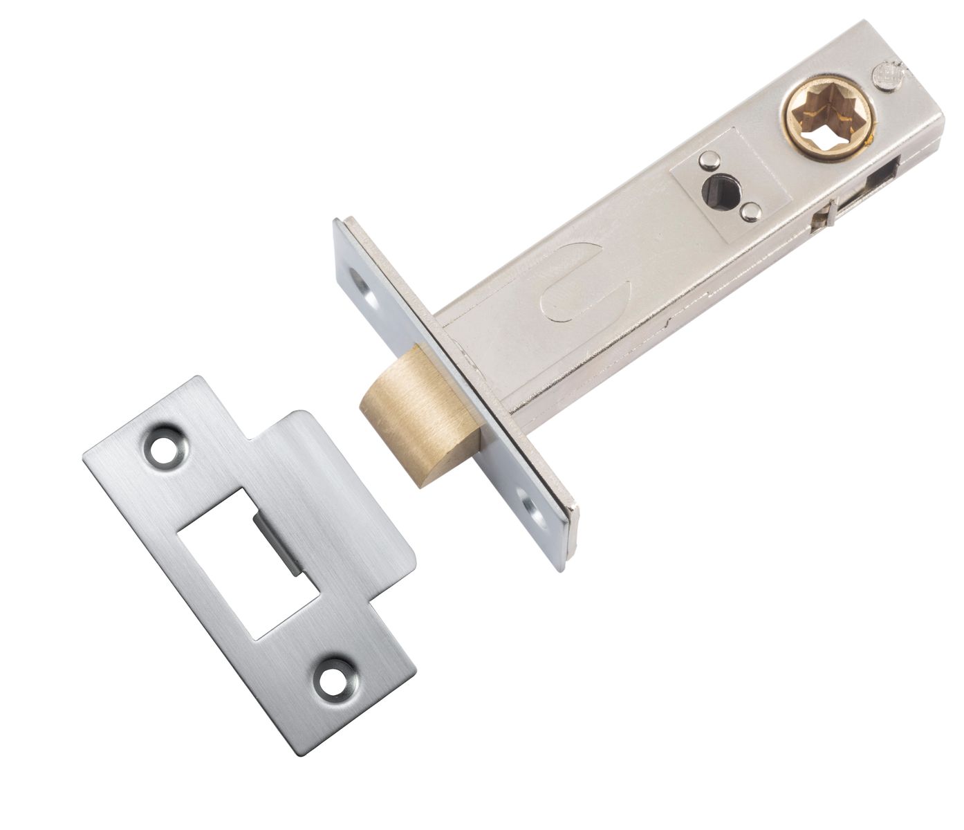 21467 - Split Cam Tube Latch - 70mm Backset - Brushed Chrome